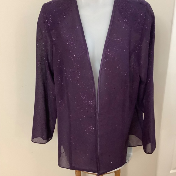 Purple Beautiful shimmery topper L 38-39:bust - Picture 5 of 10